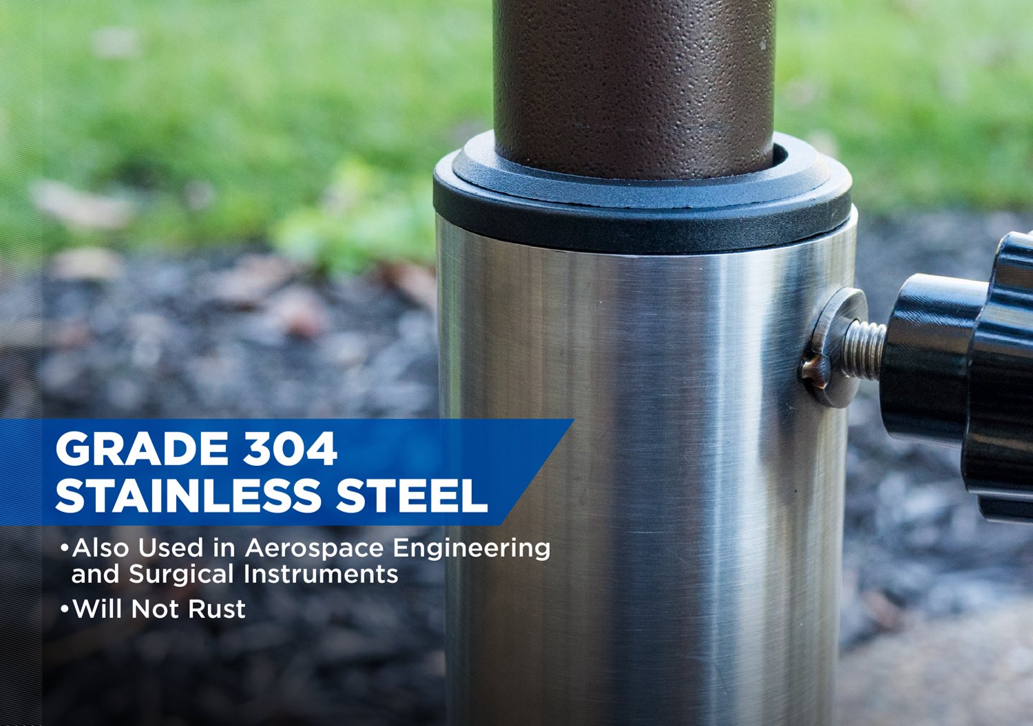 US Weight Fillable 80 Pound Capacity Free Standing Umbrella Base                                                                - view number 4